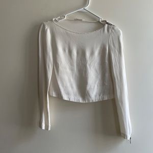 A.L.C. White Silk Blouse